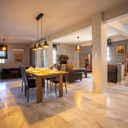 Τraditional Fully Detached Villa On A Luxurious Hillock Of Thessaloniki With Its Own Garden Also For Family & Wedding Gatherings For 10 To 25 People Only 15 Minutes From Airport Eksteriør billede