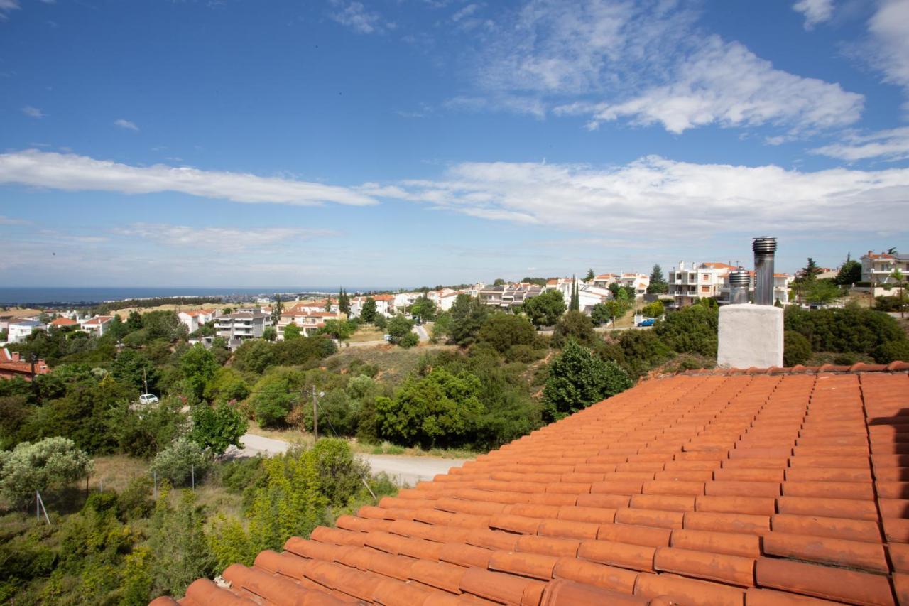 Τraditional Fully Detached Villa On A Luxurious Hillock Of Thessaloniki With Its Own Garden Also For Family & Wedding Gatherings For 10 To 25 People Only 15 Minutes From Airport Eksteriør billede