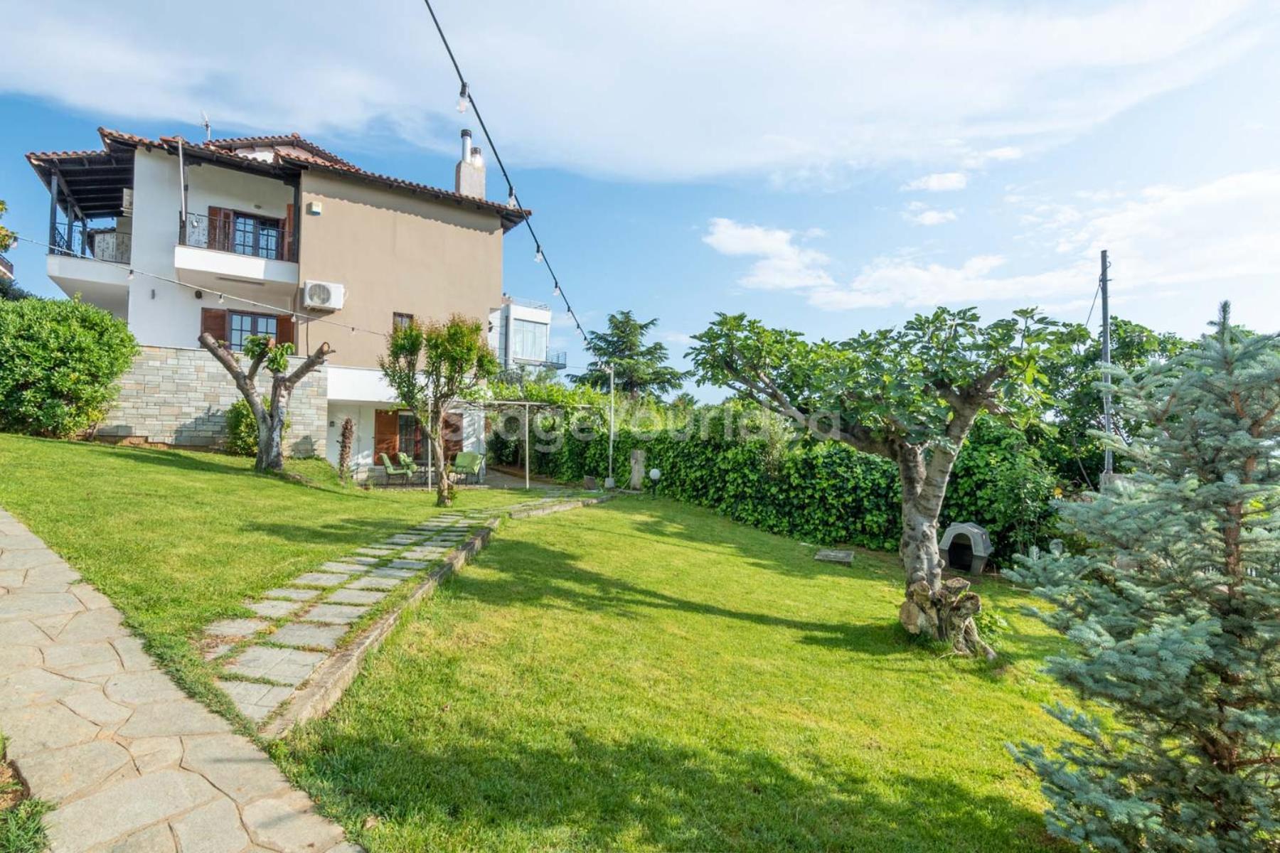 Τraditional Fully Detached Villa On A Luxurious Hillock Of Thessaloniki With Its Own Garden Also For Family & Wedding Gatherings For 10 To 25 People Only 15 Minutes From Airport Eksteriør billede